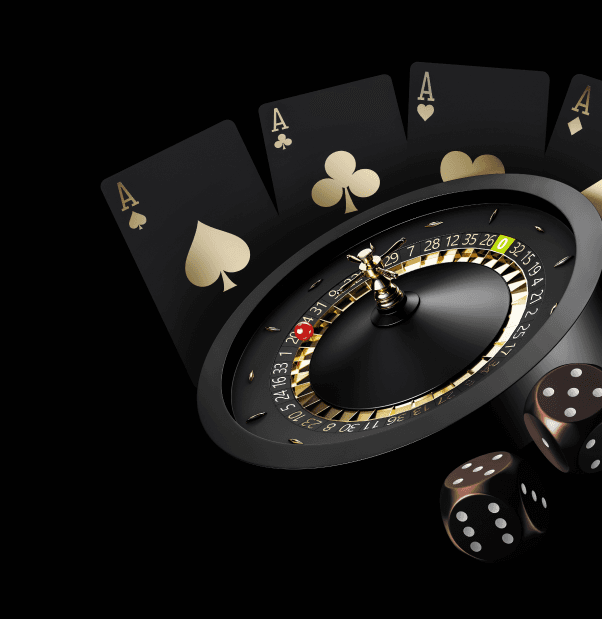 Roulette, poker aces and dices.